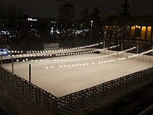 На проспекте Стачек заработал бесплатный круглосуточный каток