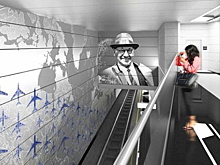 Станцию метро "Внуково" украсят изображениями самолетов