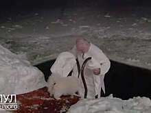 Лукашенко принял участие в крещенском купании в проруби