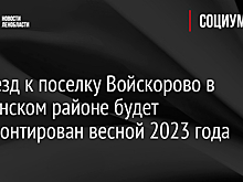 Подъезд к поселку Войскорово в Тосненском районе будет отремонтирован весной 2023 года