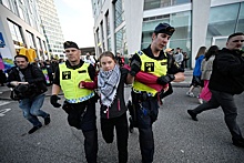 Полицейские увели Грету Тунберг с акции за Палестину во время "Евровидения"