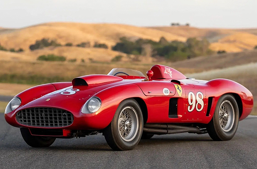 Ferrari 410 Sport Spider. 67-летний спорткар с кузовом от Scaglietti побил рекорд цены на автомобильной неделе в Монтерее этого года: его продали за 22 005 000 долларов. Модель изначально создавали для гонок