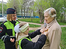 В Чувашии сотрудники Госавтоинспекции, школьники и общественники присоединились к акции «Георгиевская лента»