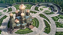 Подсветка цветов флага России украсила главный храм ВС в Подмосковье