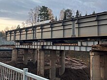 Ремонт моста через реку Лып рядом с посёлком Кез идёт по графику