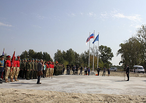 В Нижегородской области заложен камень, символизирующий начало строительства учебного центра патриотического воспитания «Гвардеец»