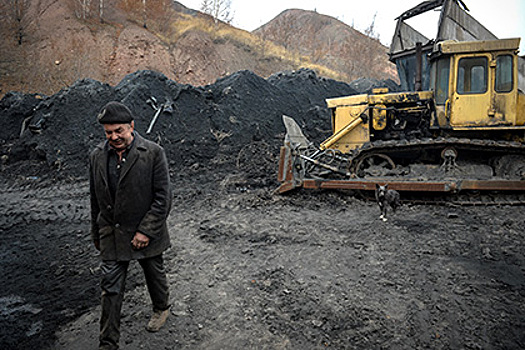 Запасов угля на Украине осталось на один день
