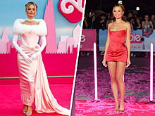 Марго Робби сменила два платья «Барби» на премьере в Лондоне