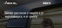 Биолог рассказал о защите и от коронавируса, и от гриппа