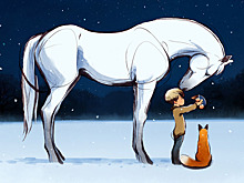 Первый взгляд на мультфильм «Мальчик, крот, лис и лошадь»
