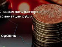 ЦБ назвал пять факторов стабилизации рубля
