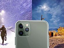 Полярная ночь в Мурманске через объектив iPhone 11 Pro