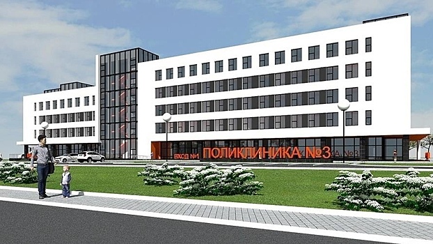 На 64 % завершено строительство поликлиники в Бывалове
