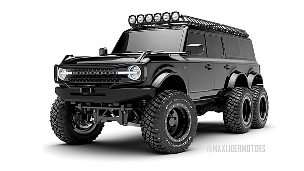 Представлен рендер шестиколёсного Ford Bronco