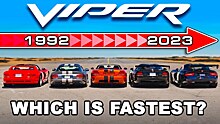Видео: все поколения суперкара Dodge Viper свели в дрэг-рейсинге