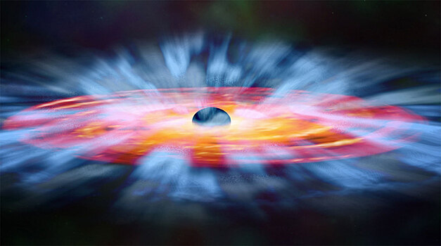 Астрономы обнаружили подозрительно медленную черную дыру