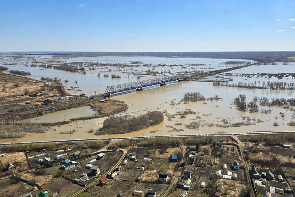 Река Ишим в Викуловском районе Тюменской области за сутки поднялась 69 см