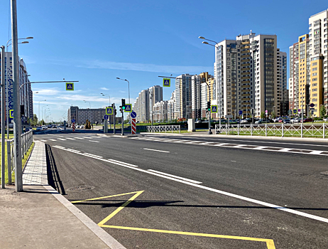 В Московском районе завершено строительство новой улицы