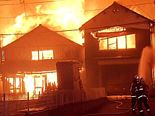 Страшный пожар уничтожил целый квартал в японском городе Оита