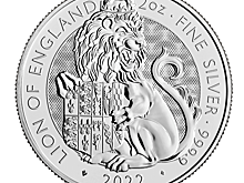 Английский лев на монетах серии «Звери Тюдоров»