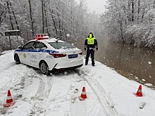 Из-за разлива горной реки Пшиш на Кубани перекрыли дорогу