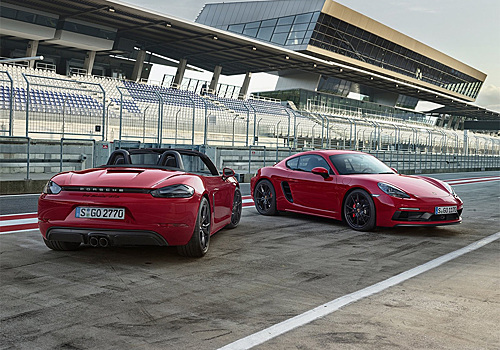 Представлены мощнейшие версии Porsche 718 Boxster и Cayman