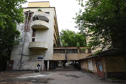 Реставрационные работы в жилом доме Наркомфина планируется начать в середине мая
