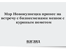 Мэр Новокузнецка принес на встречу с бизнесменами мешок с куриным пометом