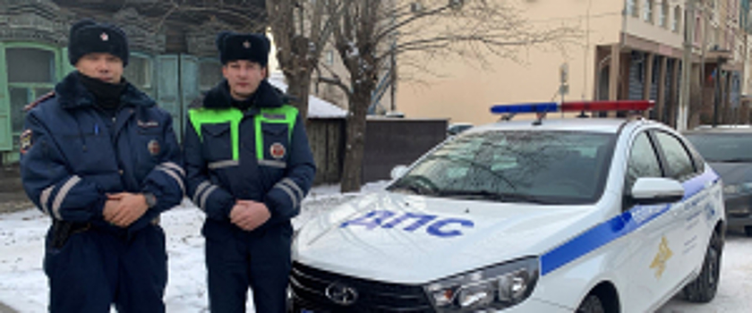 В Чите инспекторы ДПС и зоозащитники помогли вернуться домой потерявшейся собаке