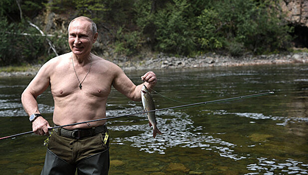 Опубликована полная видеозапись отдыха Путина
