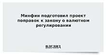 Минфин подготовил проект поправок к закону о валютном регулировании