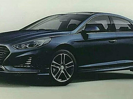 Появилось первое изображение обновленной Hyundai Sonata