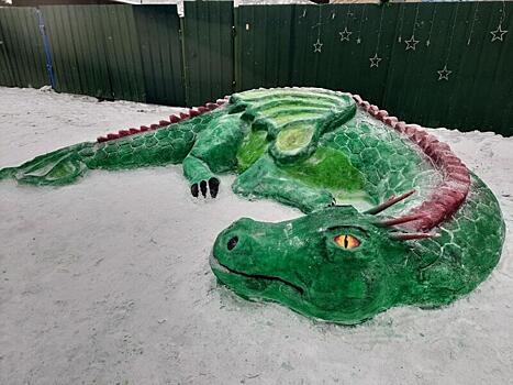 Снежный дракон появился в Чернышевском районе