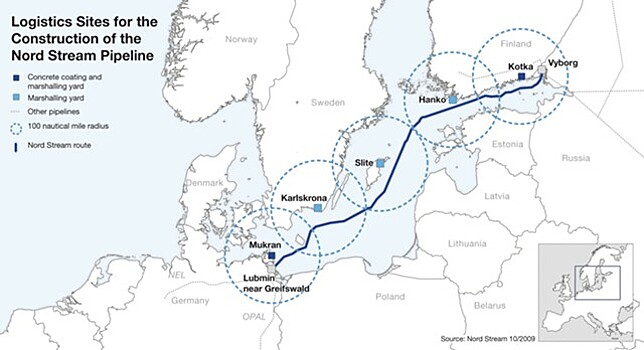 "Газпром" намерен увеличить капитал Nord Stream 2 на €1,4 млрд