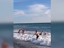 Россияне искупались в Сочи в декабре: видео