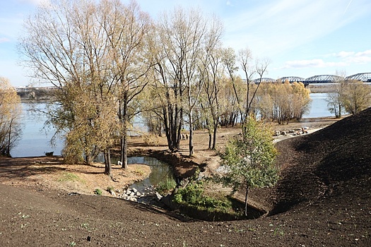 В Новосибирске в новом парке "Чемской берег" завершается первый этап благоустройства
