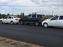 На трассе «Оренбург-Соль-Илецк» в тройном ДТП пострадал человек