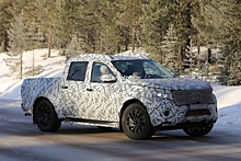 Пикап Mercedes-Benz X-Class вырулил на снег