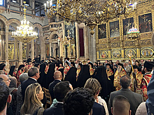 В храме Гроба Господня состоялась литургия в честь 20-летия интронизации Феофила III