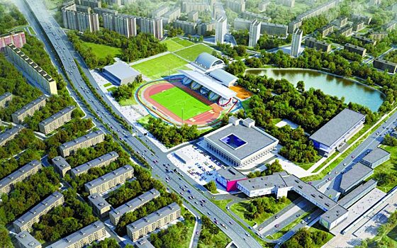 Стадион «Москвич» после реконструкции увеличится в пять раз