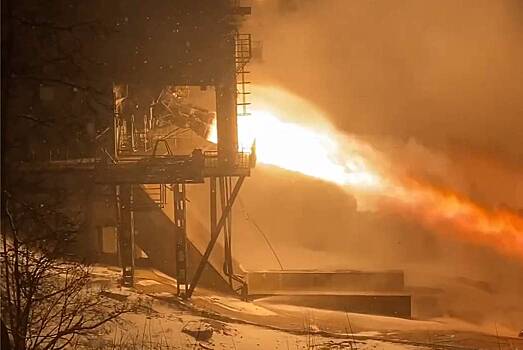 Испытания двигателя российских «Союзов» показали на видео