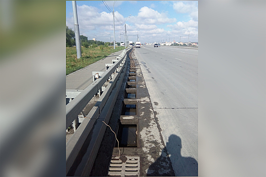 И тут воруют: власти рассказали, когда на обочинах Бугринского моста исчезнут дыры