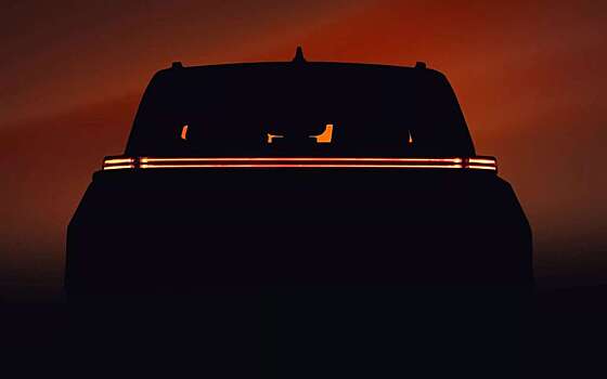 Toyota представила тизер крупного трехрядного электрокроссовера