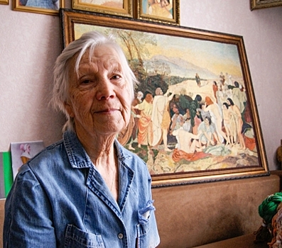 Пенсионерка из Челябинска выставила на продажу вышитую репродукцию “Явление Христа народу” за миллион рублей