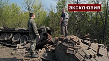 «Оторвало ему башню»: танкист ЛНР показал сгоревший украинский Т-72