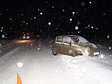 Под Орлом «Матиз» занесло на дороге и бросило на пешехода