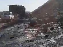 БелАЗ рухнул с горы на разрезе в Кузбассе