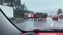 Большегруз и военный грузовик столкнулись в Нижегородской области: пострадали четыре человека