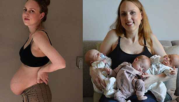 Счастливая мама родила тройню и предельно честно рассказывает в Instagram, что происходит после родов
