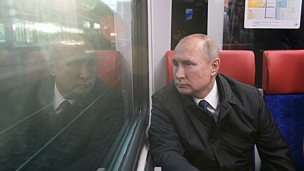 Путин проедет на поезде по Крымскому мосту